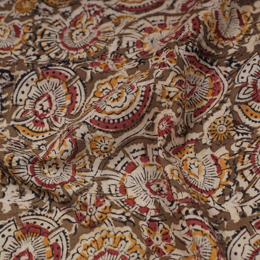 Kalamkari Hand Block Printed Cotton Fabric