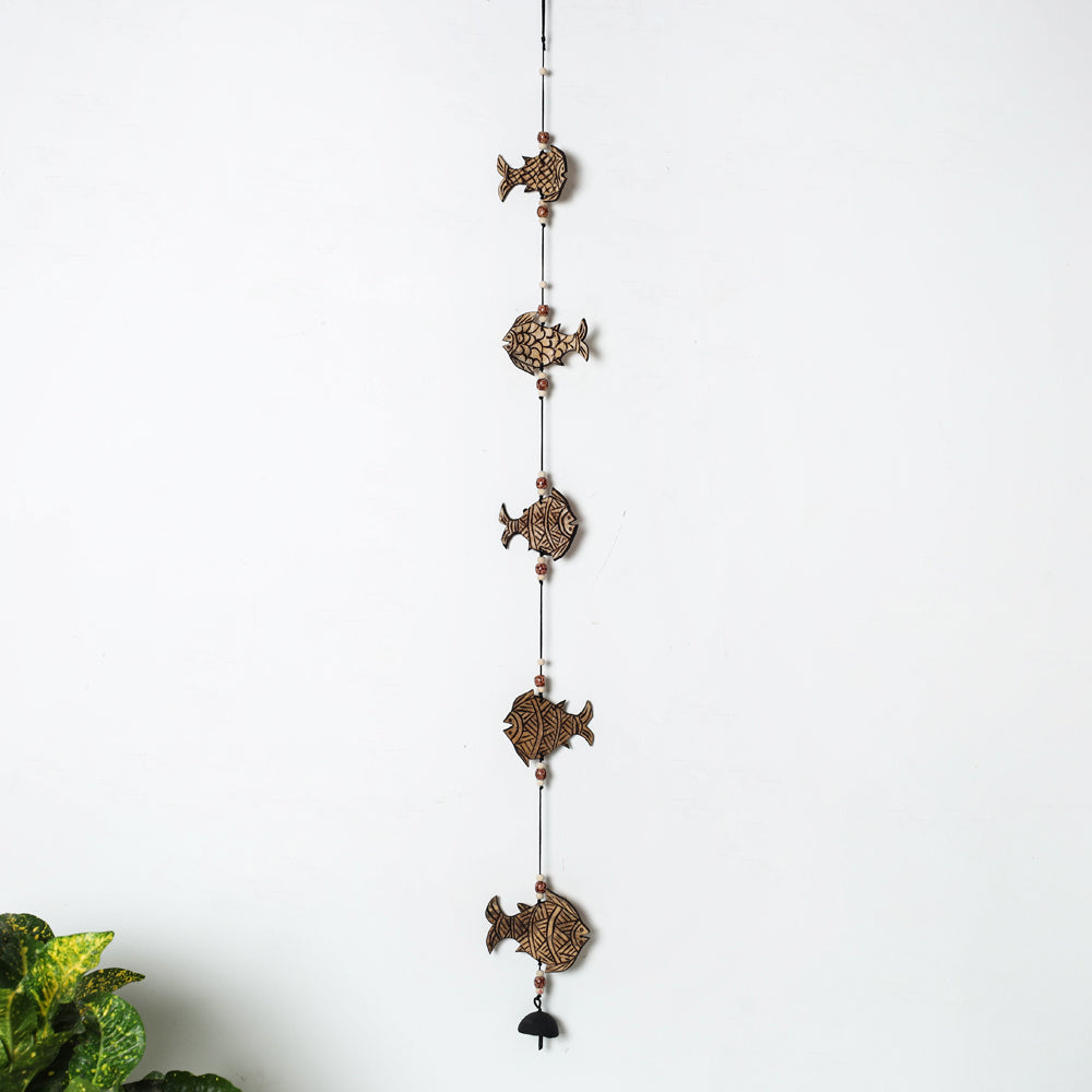 Tuma Craft Handcarved Dried Bamboo Hanging