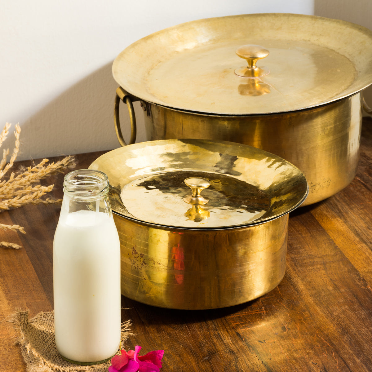 P-TAL Thathera Hand-hammered Brass Patila/Topia (3L)