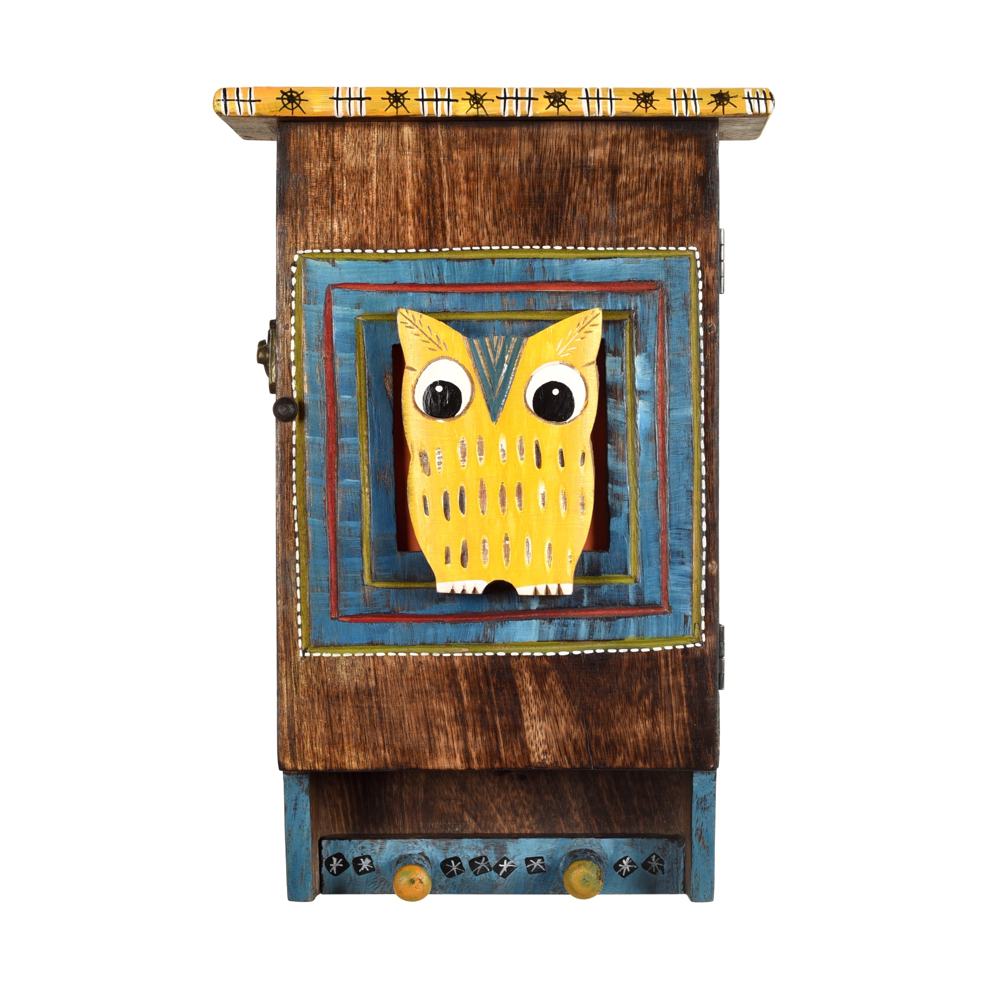 Buy Hooting Owl Key Hanger with Storage Box Online at