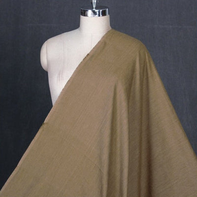 Dark Golden - Jhiri Pure Handloom Cotton Fabric (Width - 47 in)