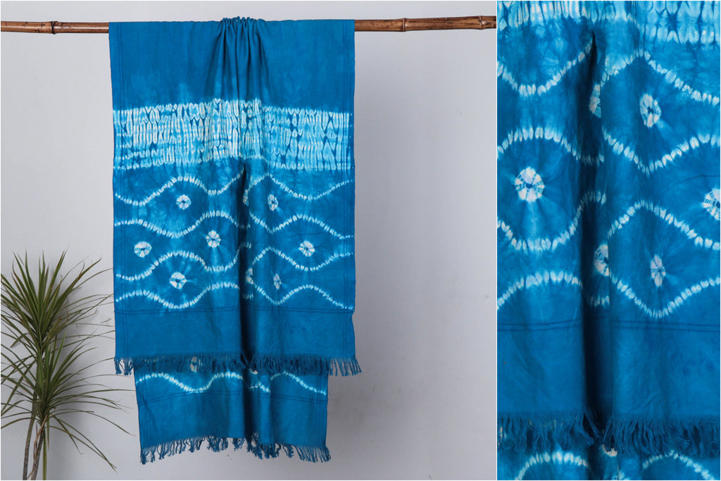 Jhiri Handloom Shibori Tye-Dye Pure Cotton Towel