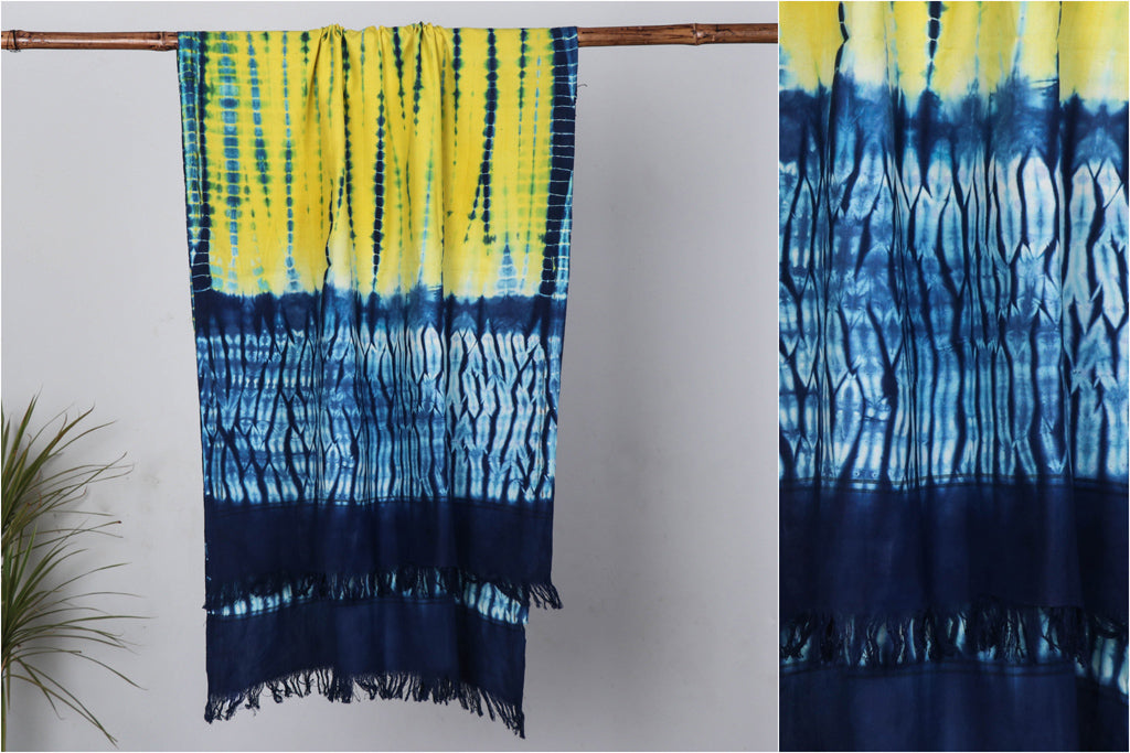 Jhiri Handloom Shibori Tye-Dye Pure Cotton Towel