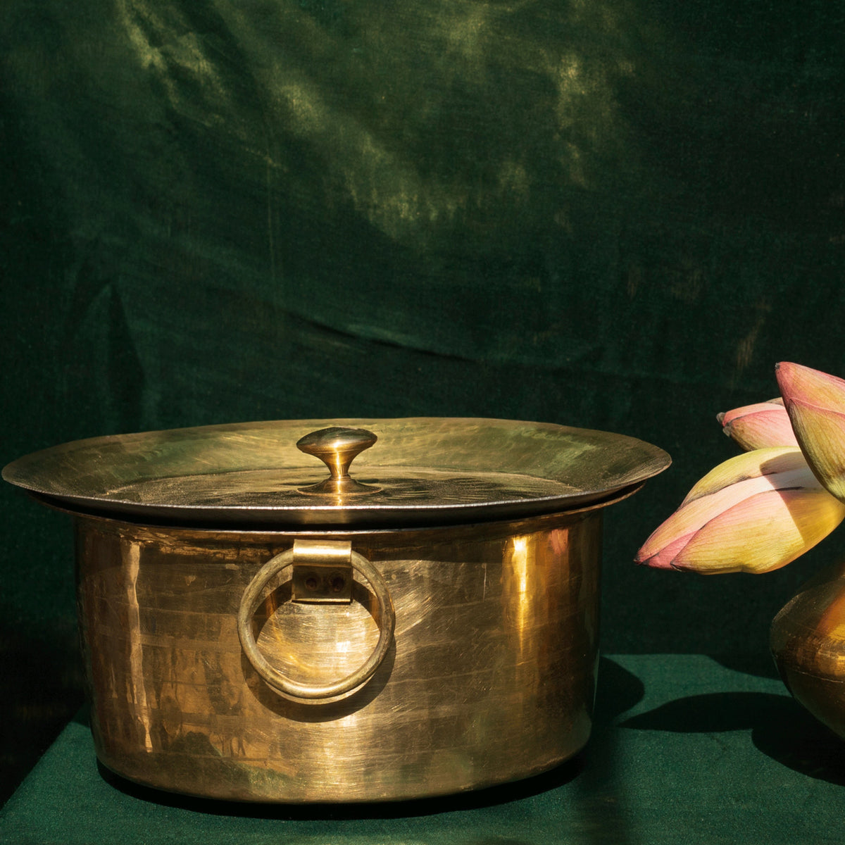 P-TAL Thathera Hand-hammered Brass Patila/Topia (3L)