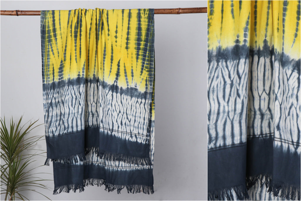 Jhiri Handloom Shibori Tye-Dye Pure Cotton Towel