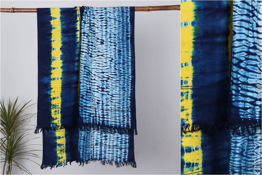 Jhiri Handloom Shibori Tye-Dye Pure Cotton Towel