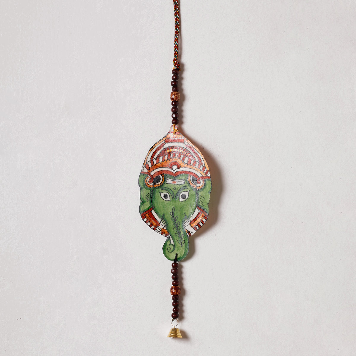 Ganesha - Tholu Bommalata Leather Puppet Wall Hanging (20 x 3 in)