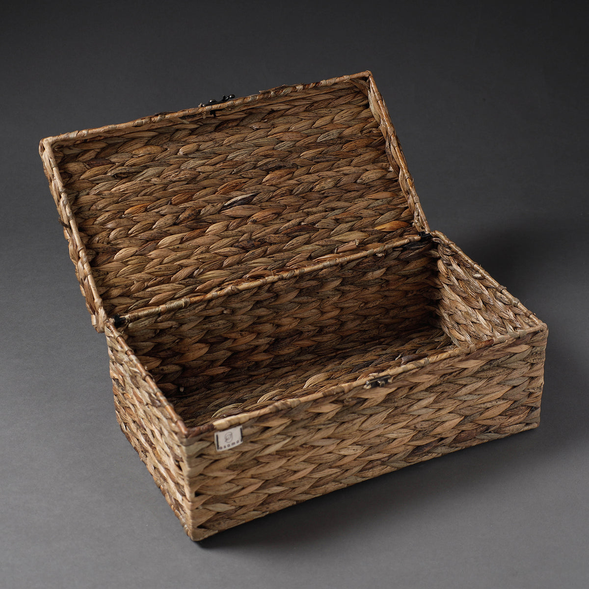 Handcrafted Organic Water Hyacinth Storage Trunk (15 x 8 in)