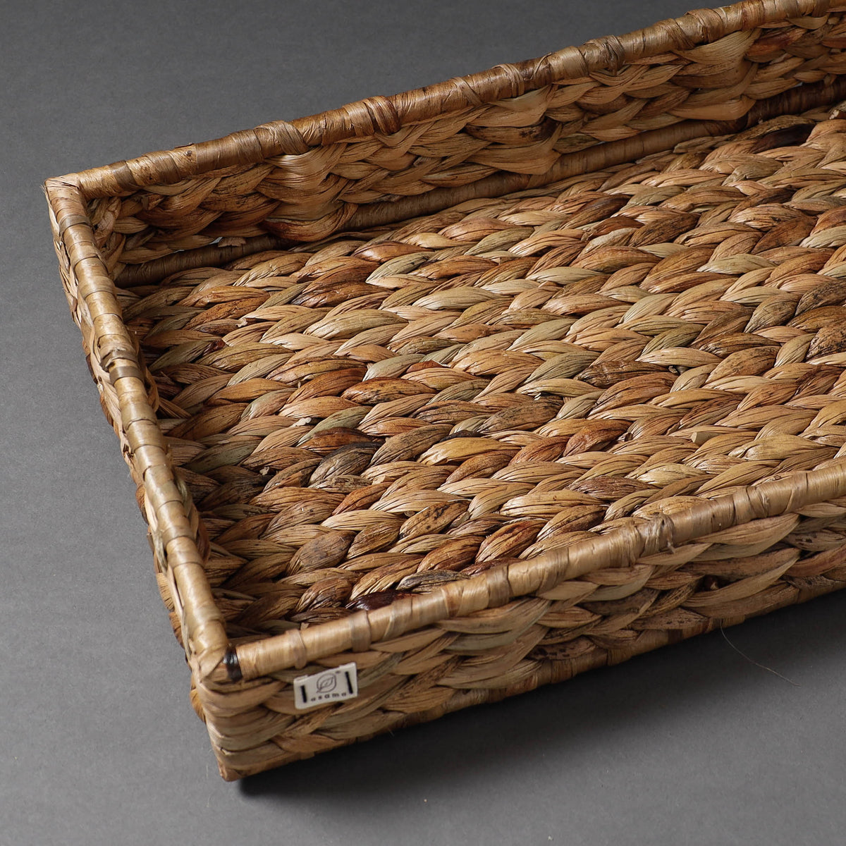 Handcrafted Organic Water Hyacinth Rectangular Tray (17 x 11 in)