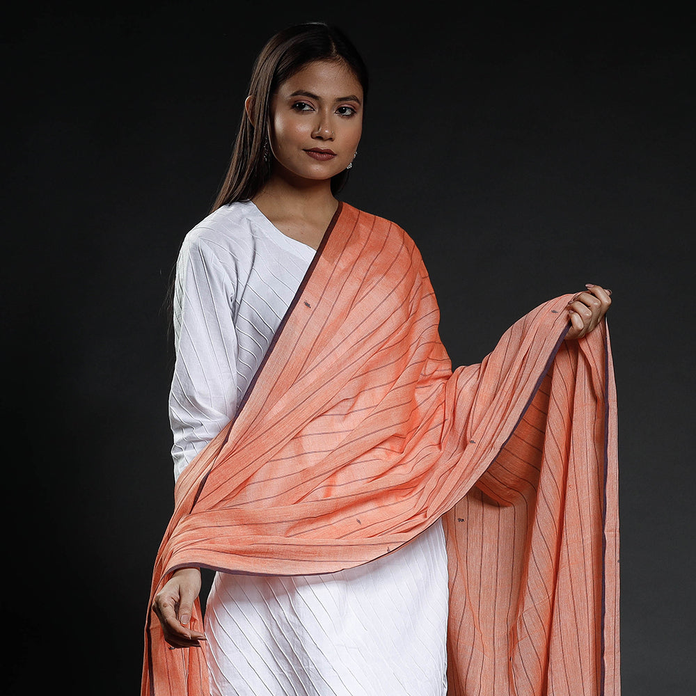 Burdwan Jamdani Buti Handloom Pure Cotton Dupatta