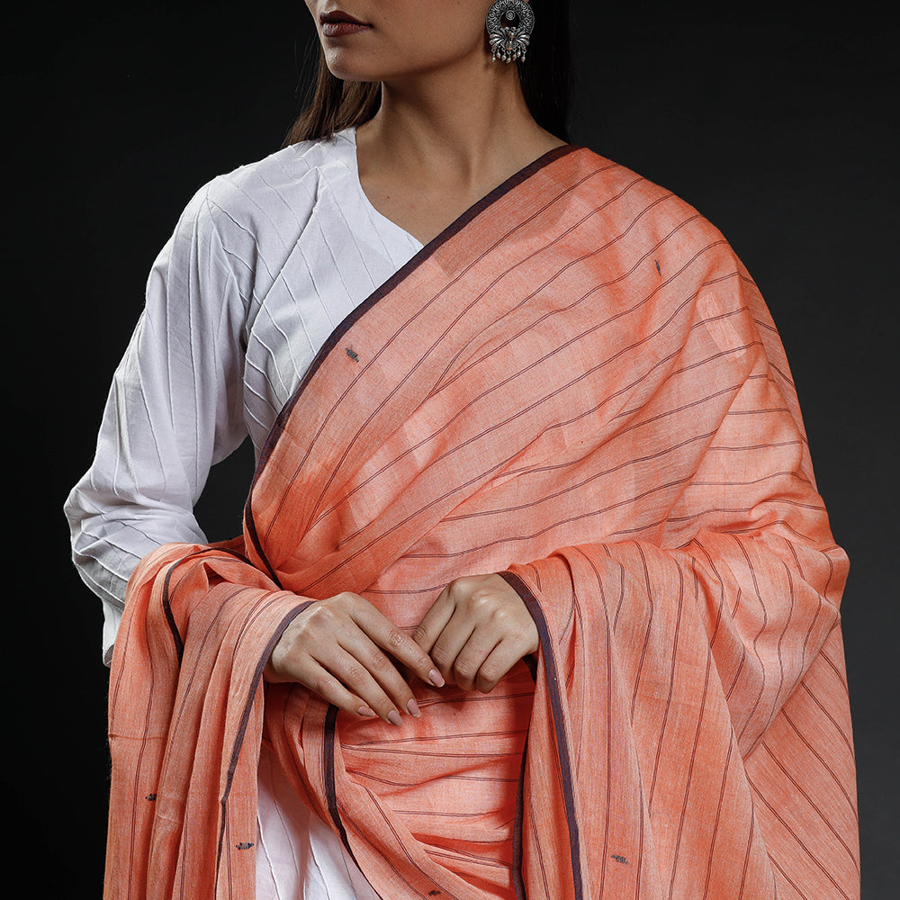 Burdwan Jamdani Buti Handloom Pure Cotton Dupatta