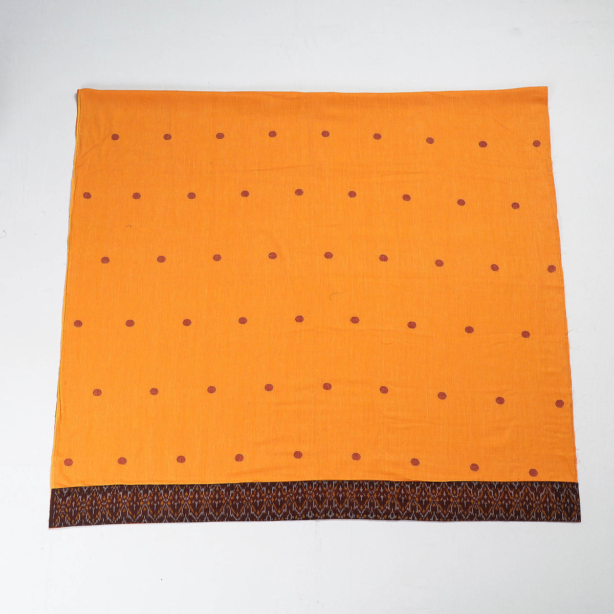 Rangoli Bengal Jamdani Buti Blouse Piece with Ikat Border