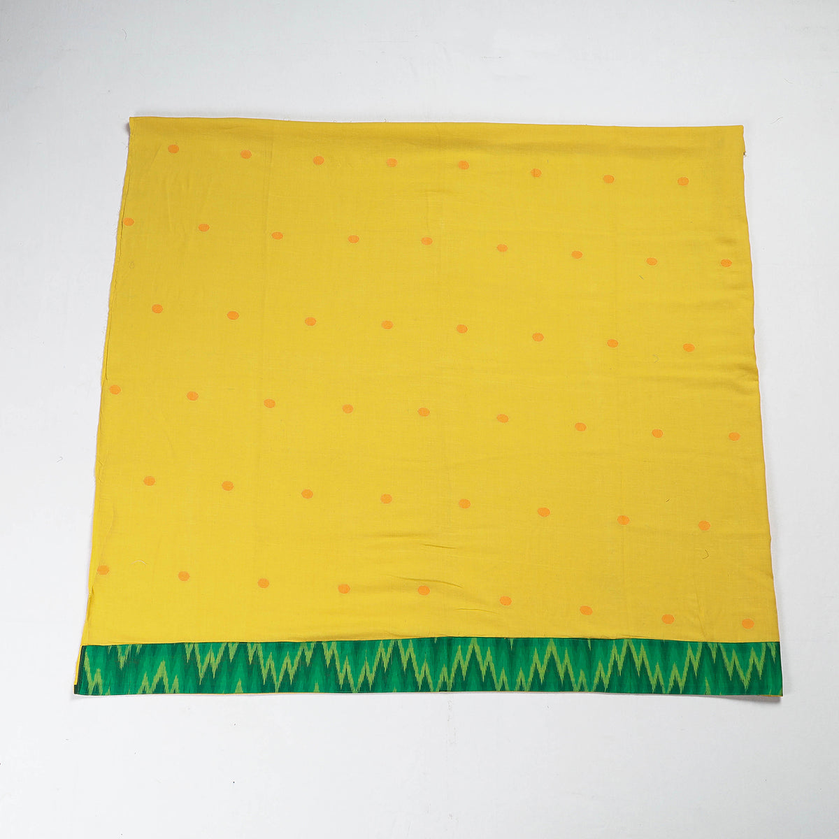 Rangoli Bengal Jamdani Buti Blouse Piece with Ikat Border