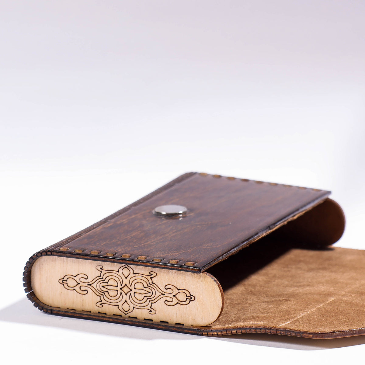 Handcrafted Birch Wooden Clutch