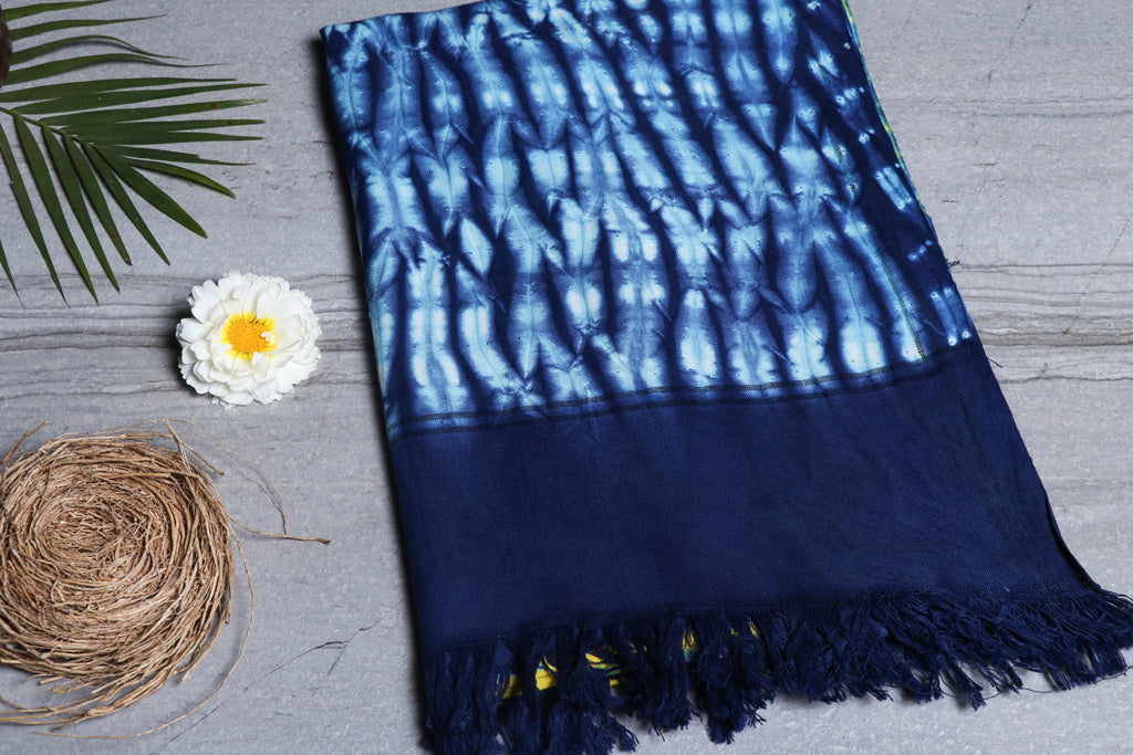Jhiri Handloom Shibori Tye-Dye Pure Cotton Towel