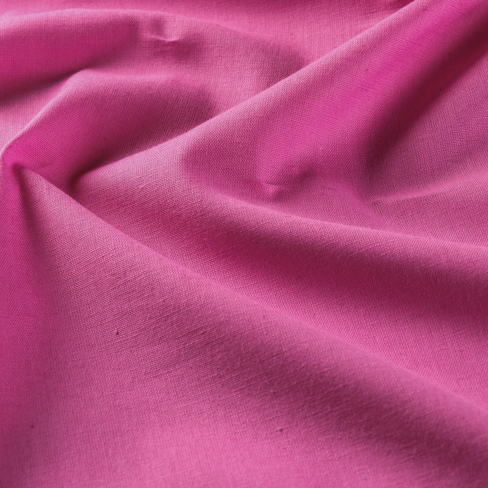 Taffy Pink - Pre Washed Plain Dyed Flex Cotton Fabric