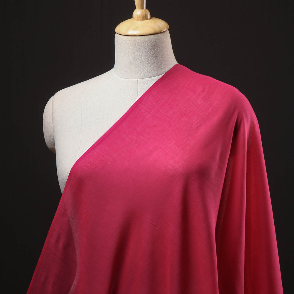 Pink - Prewashed Plain Lining Cotton Mul Fabric