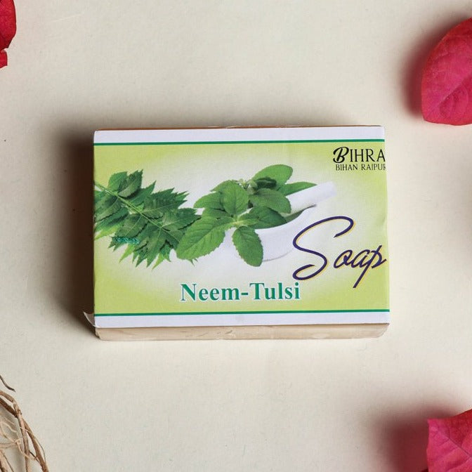 Bihra Handmade Natural Neem Tulsi Soap (100gm)