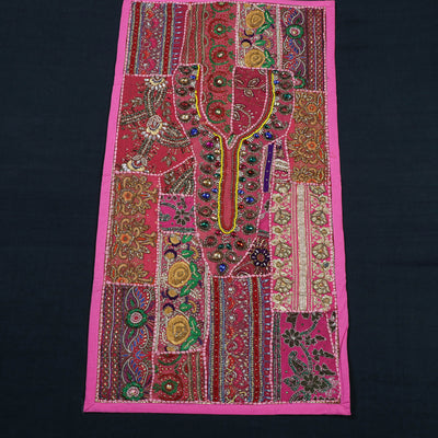 Banjara Vintage Moti Work Embroidery Table Runner(22 X 40 in)