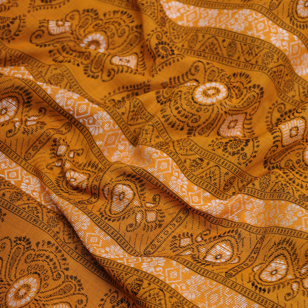 Sambalpuri Handloom Ikat Bomkai Silk-Cotton Saree from Odisha