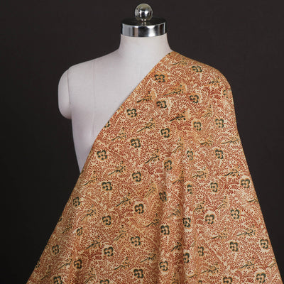 Original Pedana Kalamkari Block Printed Natural Dyed Pure Cotton Fabric