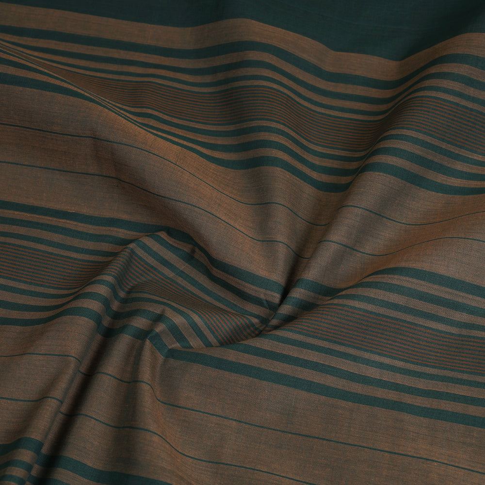 Mangalagiri Krishna Handloom Muthulu Stripe Cotton Saree by DAMA
