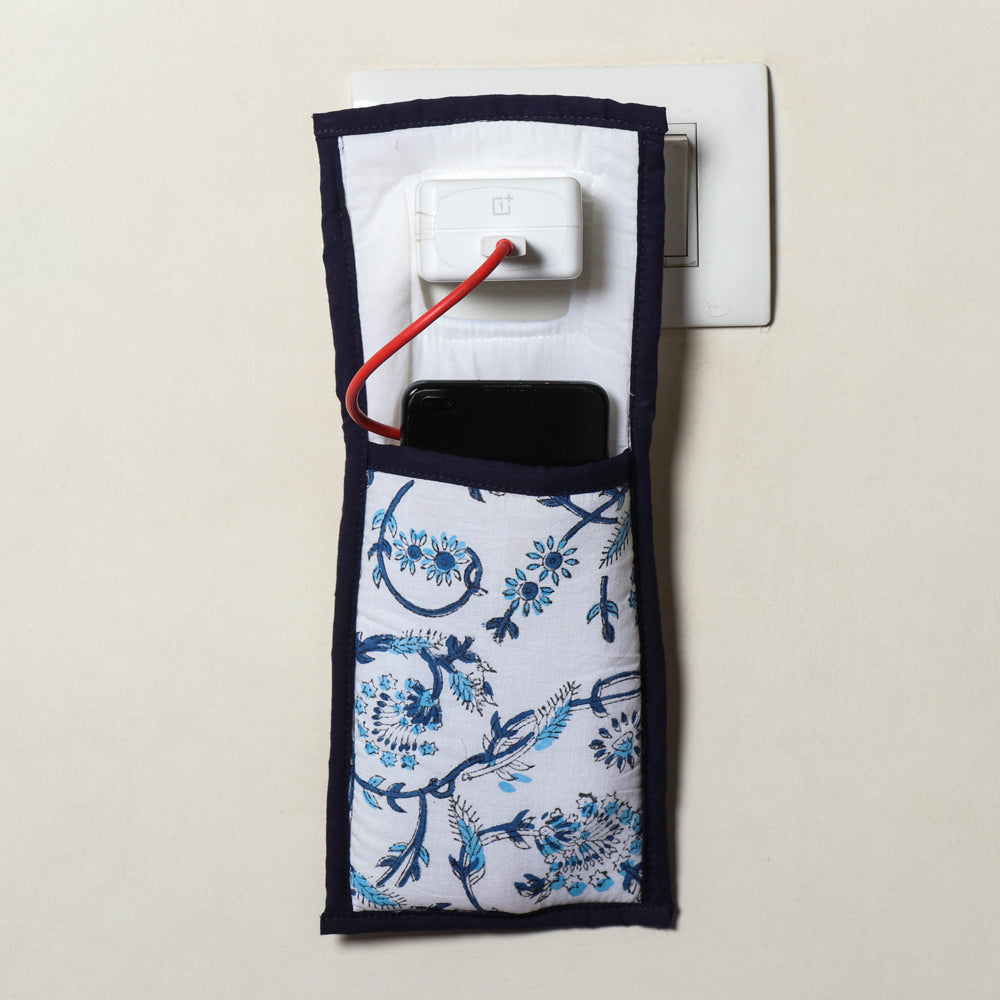 Handmade Cotton Fabric Mobile Charging Holder