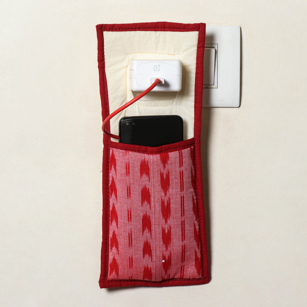 Handmade Cotton Fabric Mobile Charging Holder