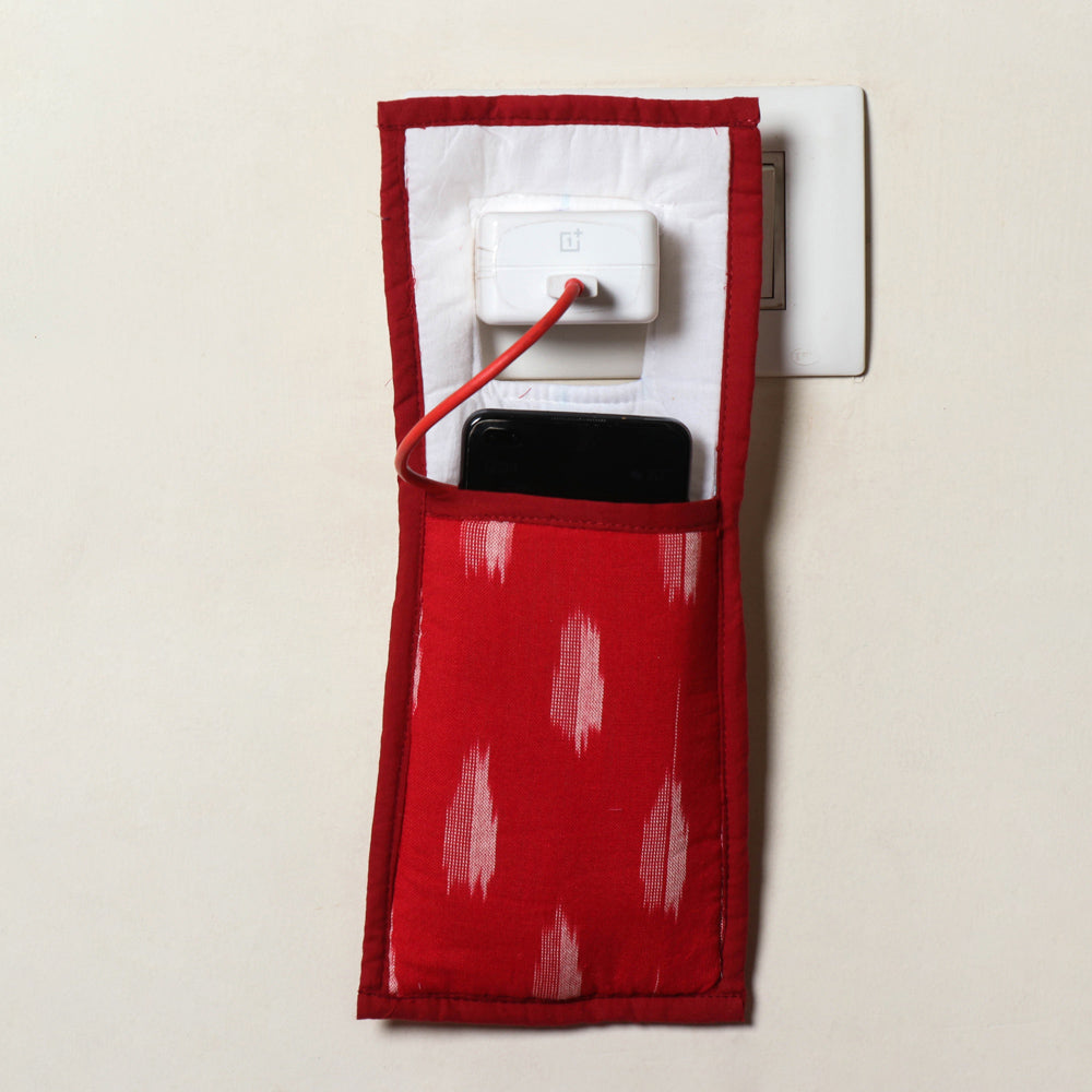 Handmade Cotton Fabric Mobile Charging Holder