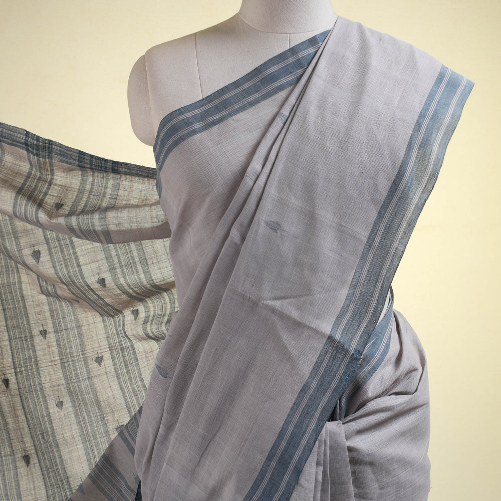 Srikakulam Handloom Jamdani Buti Cotton Saree by DAMA