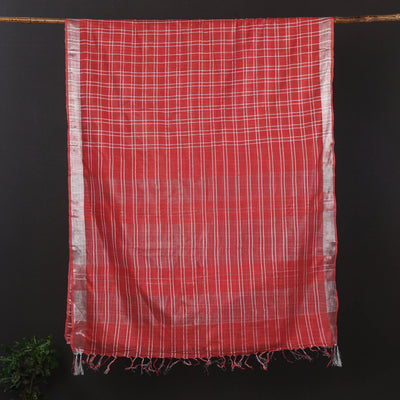 Bhagalpuri Weave Cotton Saree with Zari Border