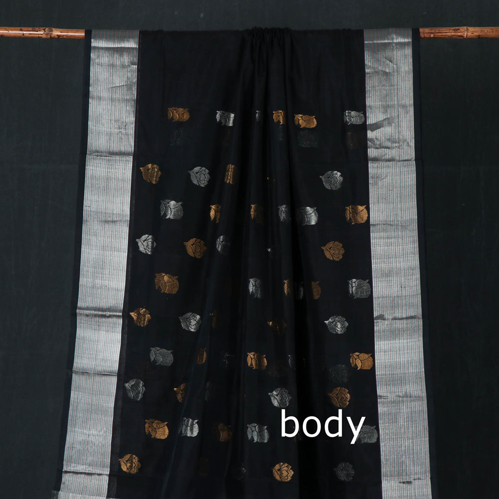 Traditional Venkatagiri Pure Handloom Silk Cotton Zari Buti Saree