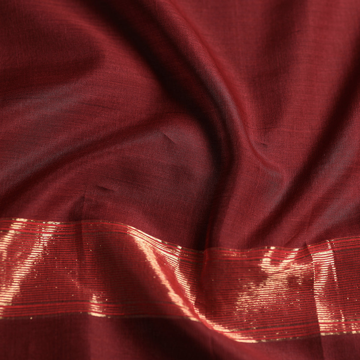 Traditional Maheshwari Silk Handloom Zari Work Stole