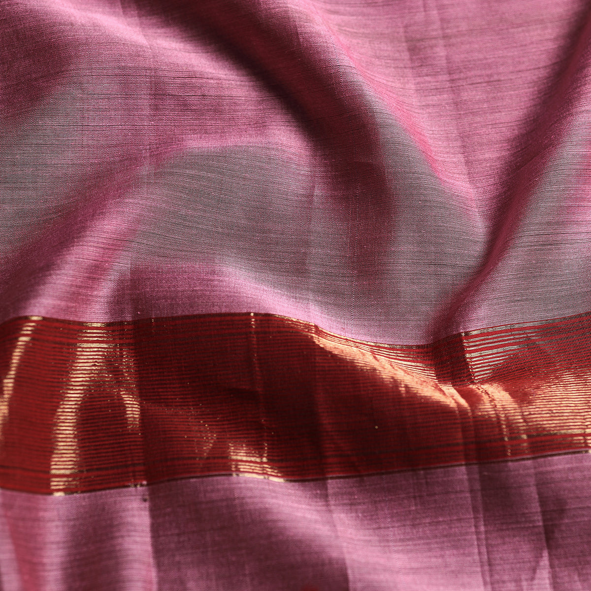 Traditional Maheshwari Silk Handloom Zari Work Stole