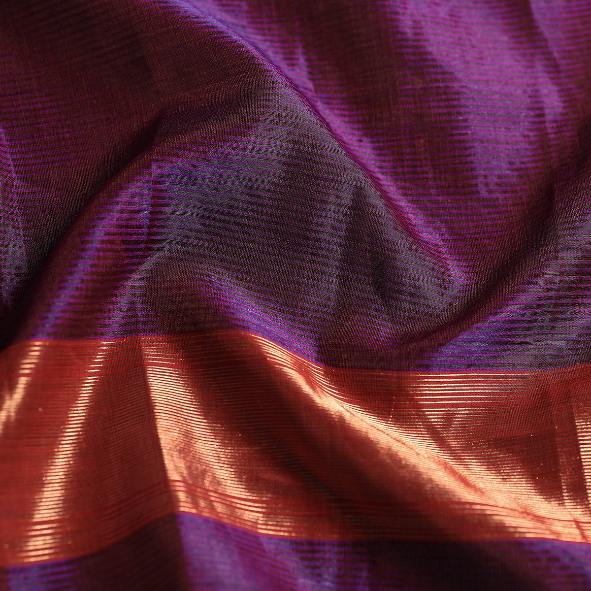 Traditional Maheshwari Tissue Silk Handloom Zari Work Stole