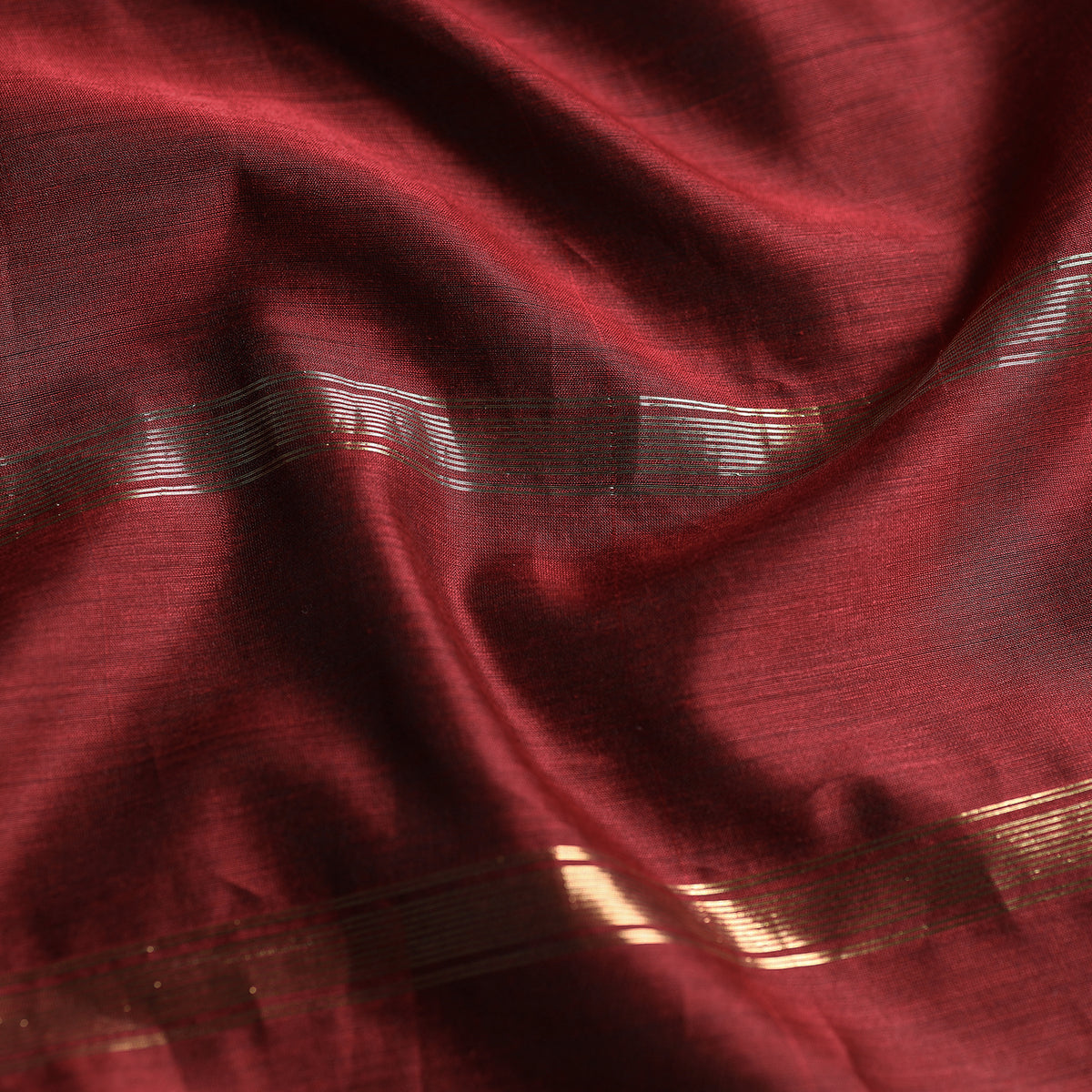 Traditional Maheshwari Silk Handloom Zari Work Stole