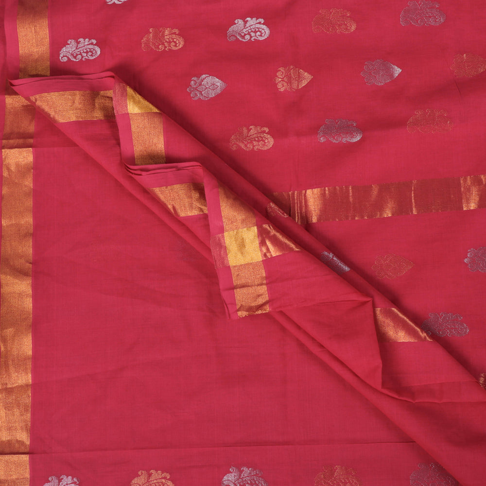 Traditional Venkatagiri Pure Handloom Cotton Zari Buti Saree