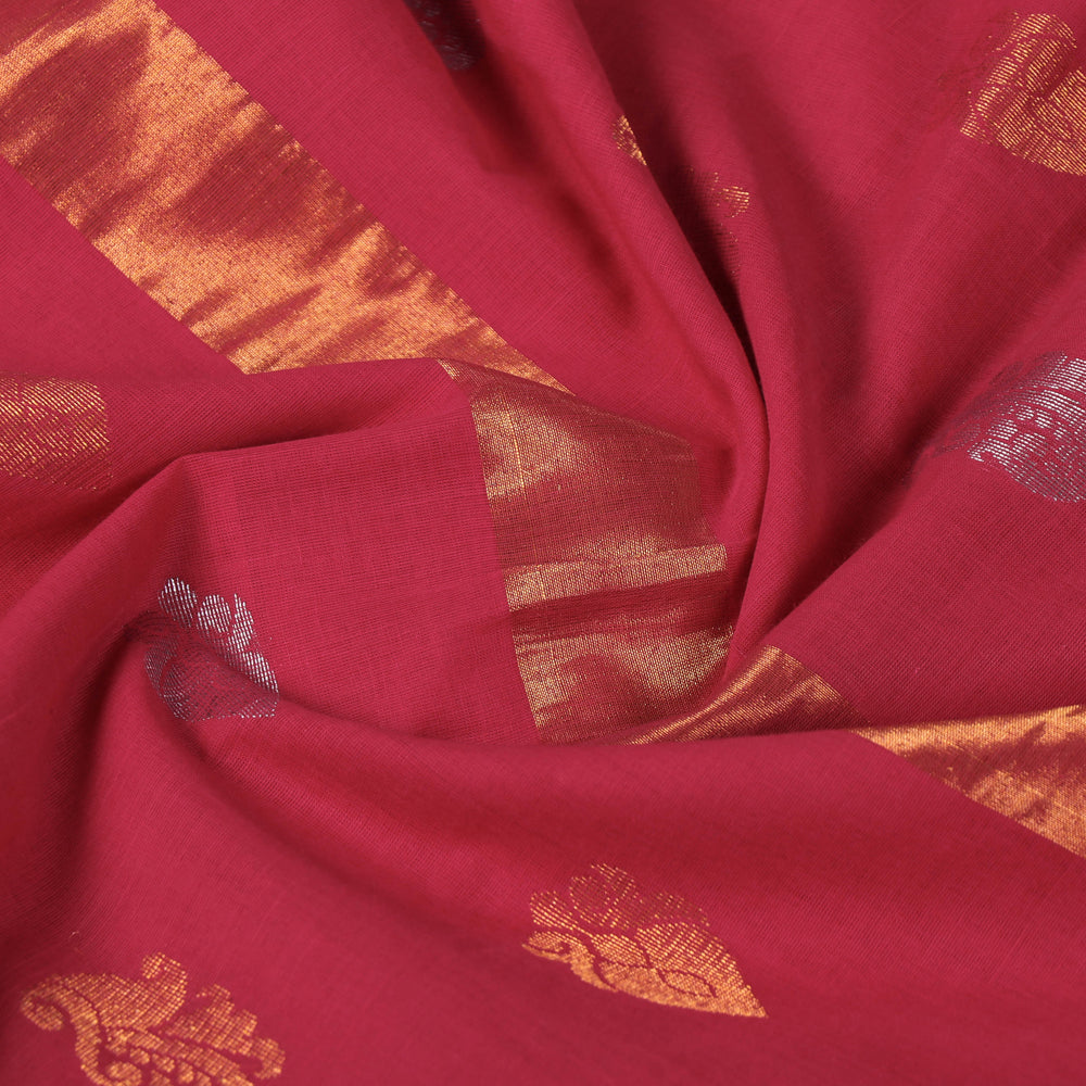 Traditional Venkatagiri Pure Handloom Cotton Zari Buti Saree
