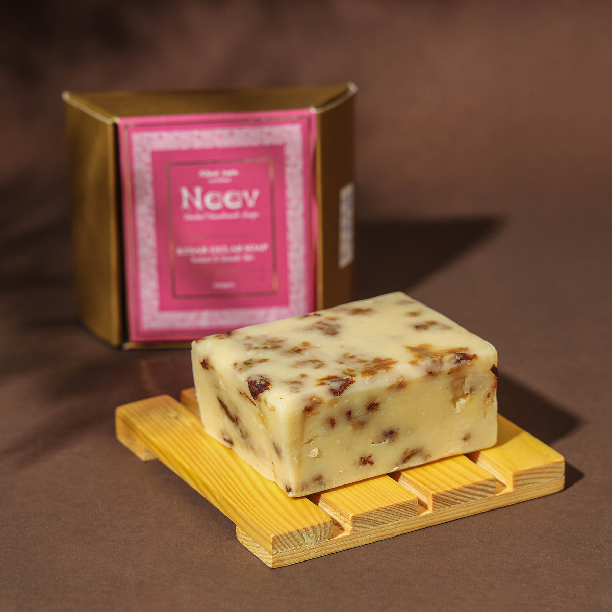Natural Handmade Kesar Gulab Soap - For a Radiant and Smooth Skin
