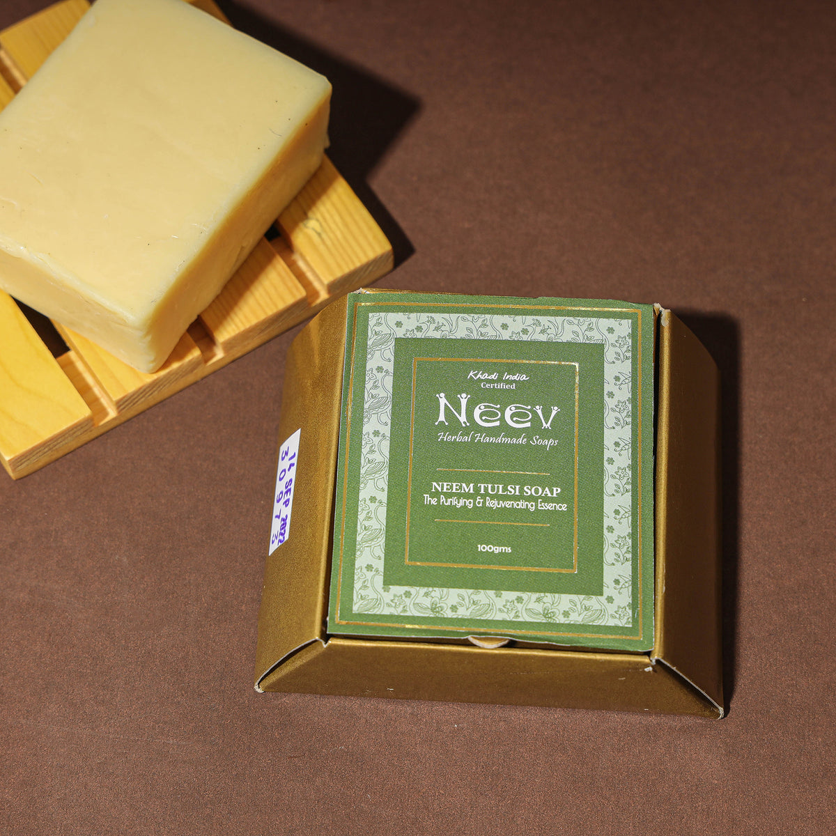 Natural Handmade Neem Tulsi Soap - The Purifying and Rejuvenating Essence