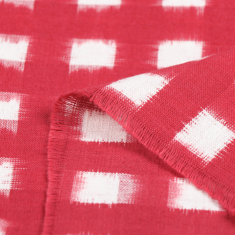 Traditional Pochampally Woven Double Ikat Handloom Cotton Fabric