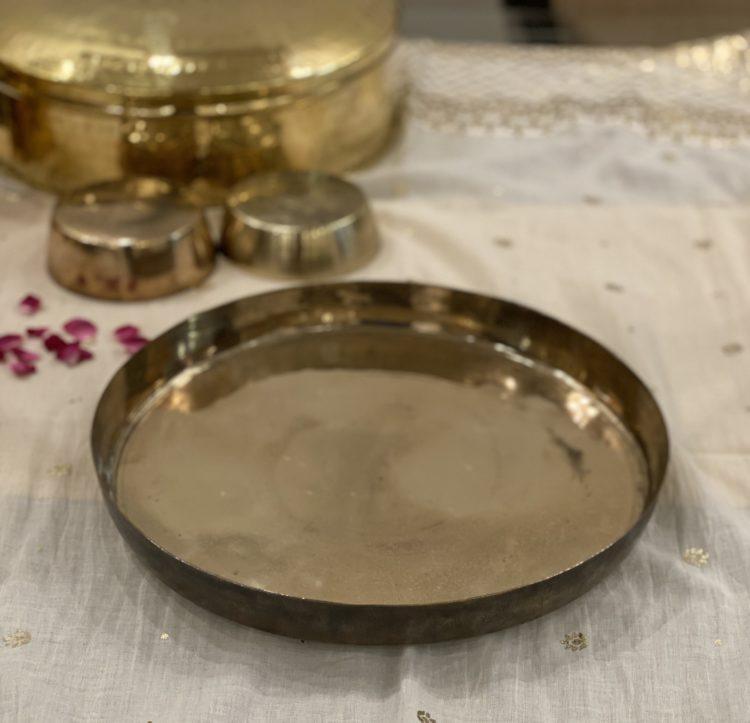 P-TAL Thathera Hand-hammered Kansa Thaali (10.5&quot;)