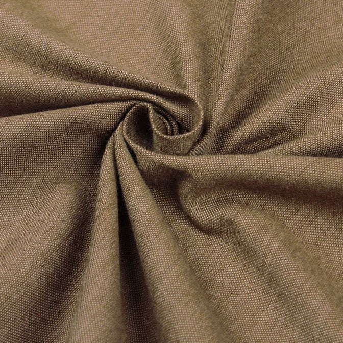 Dark Golden - Jhiri Pure Handloom Cotton Fabric (Width - 47 in)