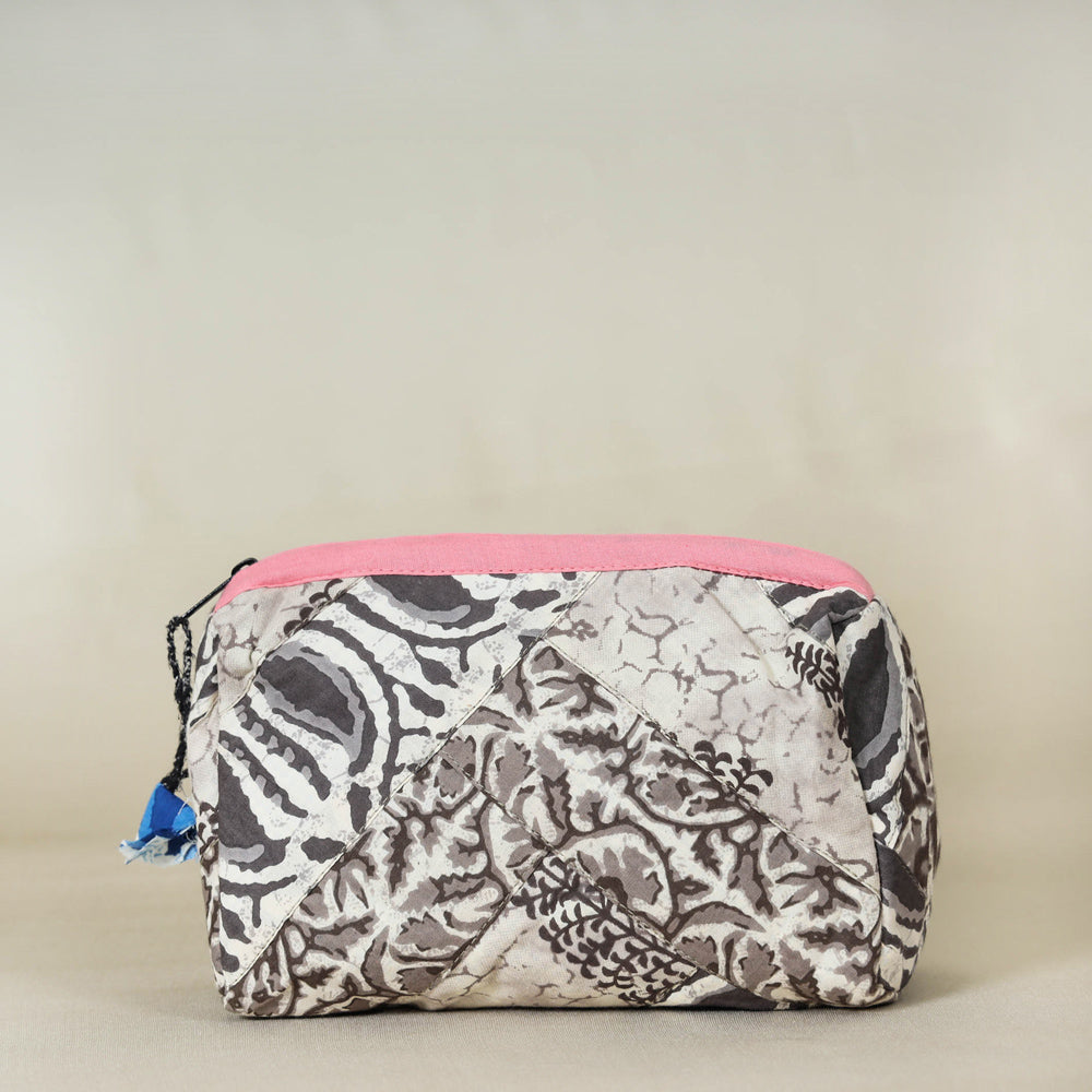 Patchwork Small Cosmetic/Toilet Pouch by Jugaad