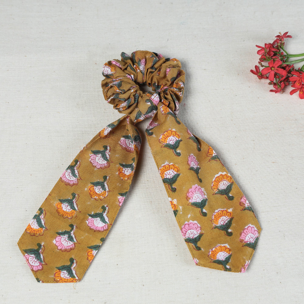 Handmade Cotton Elastic Hair Bands/Scarf Ponytail Holder/Scrunchie Ties