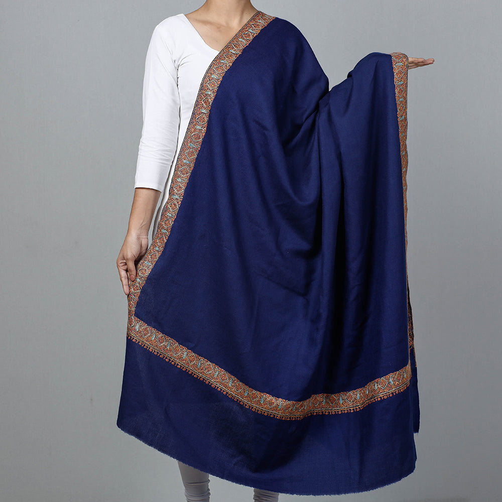 Kashidakari Embroidery Woolen Shawl