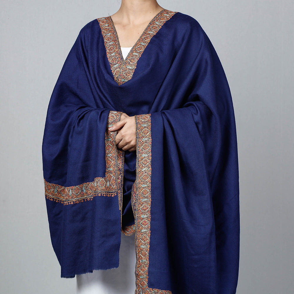 Kashidakari Embroidery Woolen Shawl