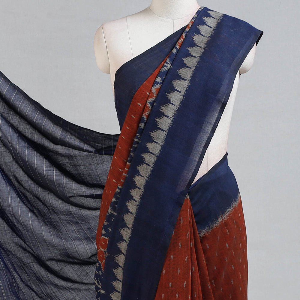Pochampally Ikat Weave Pure Handloom Cotton Saree by Edem Chandana