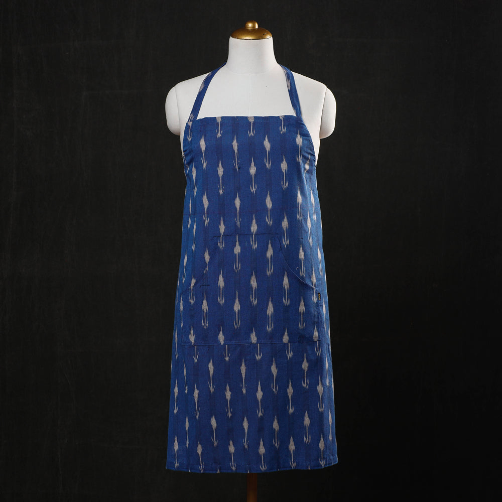 Pochampally Ikat Weave Cotton Apron with Pocket