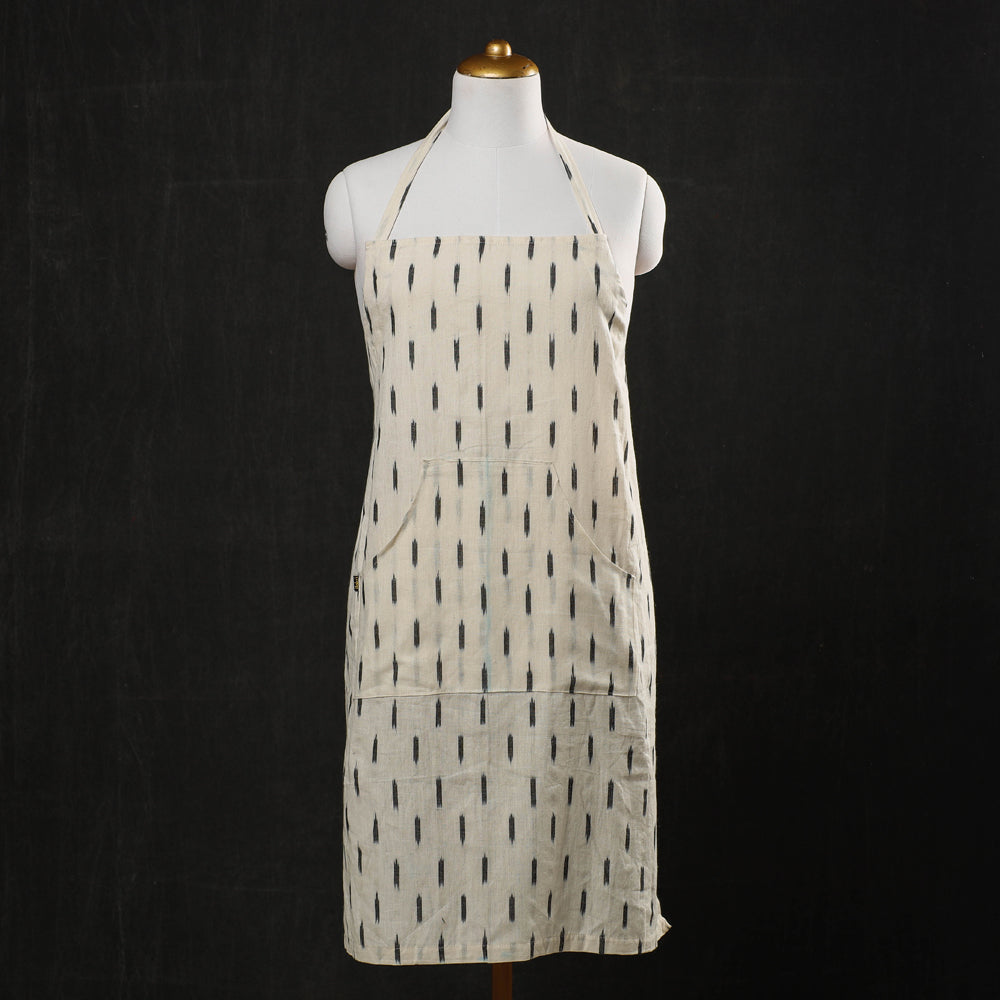 Pochampally Ikat Weave Cotton Apron with Pocket